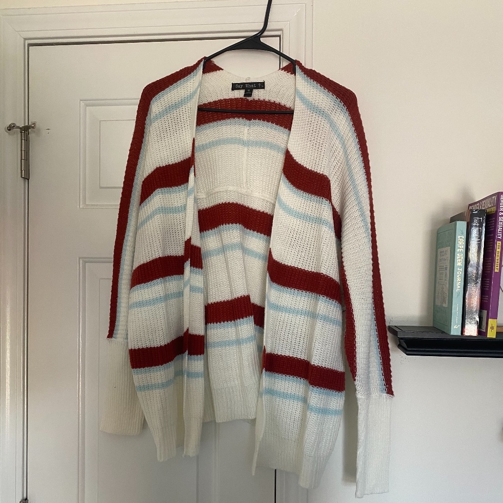 Striped cardigan
